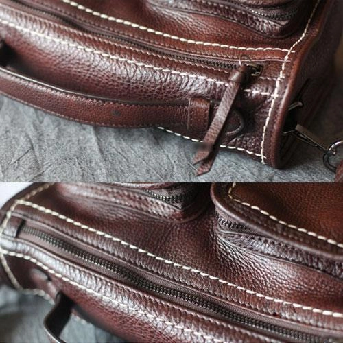 Fashion Women's Black Leather Satchel Purse Brown Leather Shoulder Satchel Purse for Women