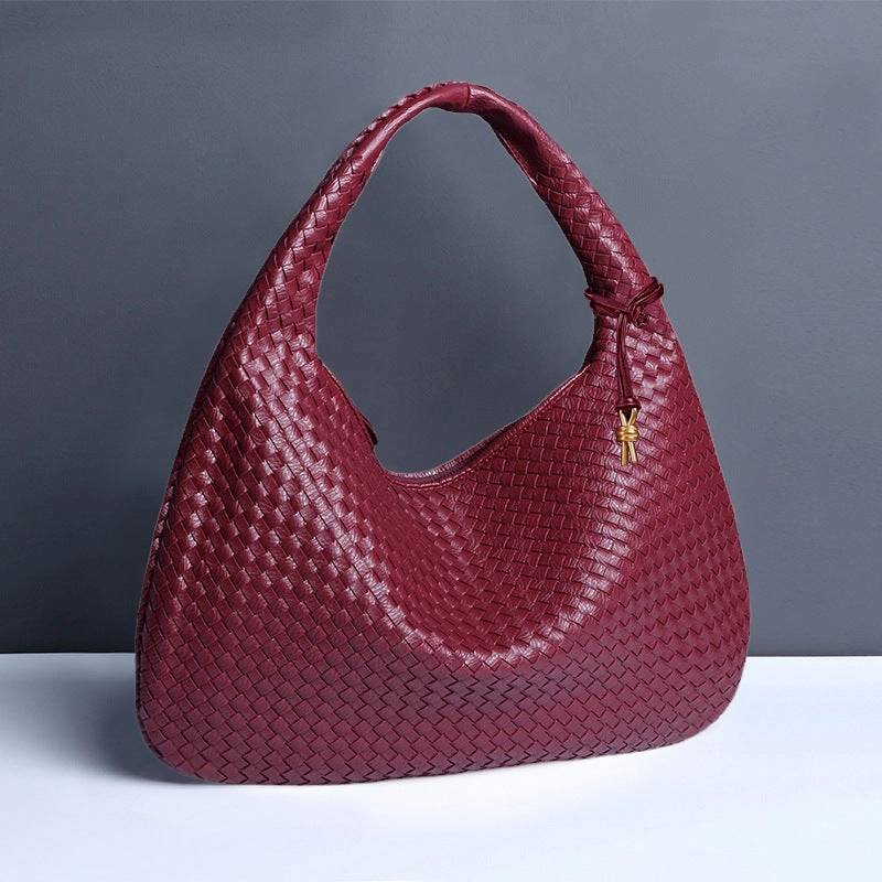 Fashionable Hand-Woven  Dumpling Bag for Women
