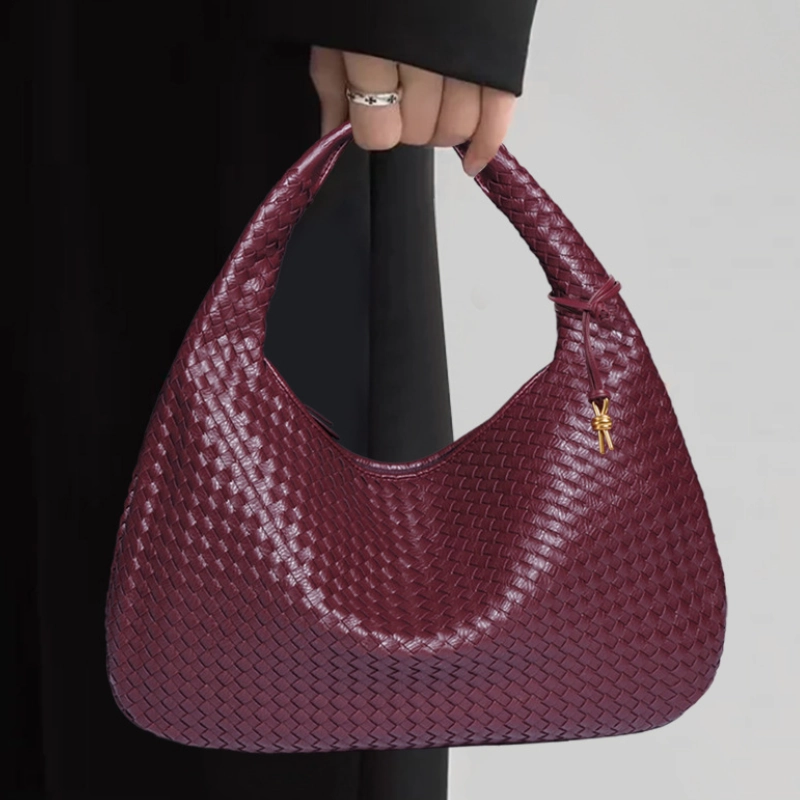 Fashionable Hand-Woven  Dumpling Bag for Women