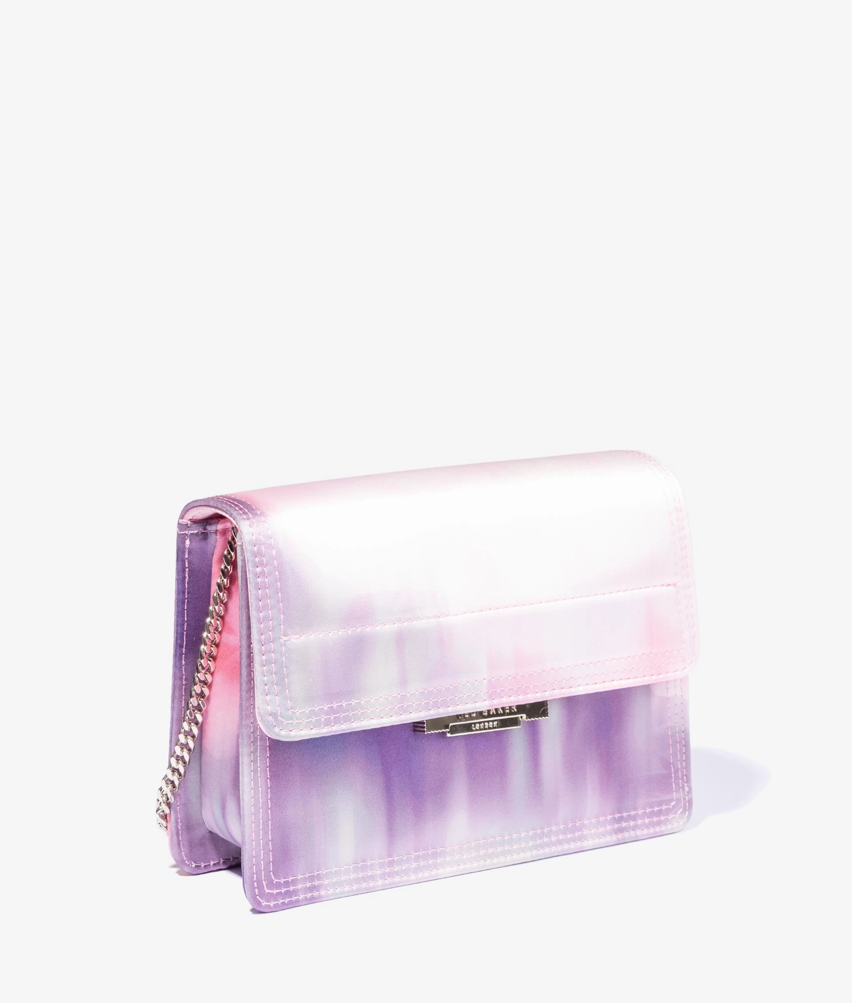 Felori floral printed mini evening bag in pink