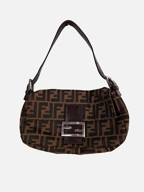 Fendi Authenticated Jacquard FF Motif  Baguette Bag
