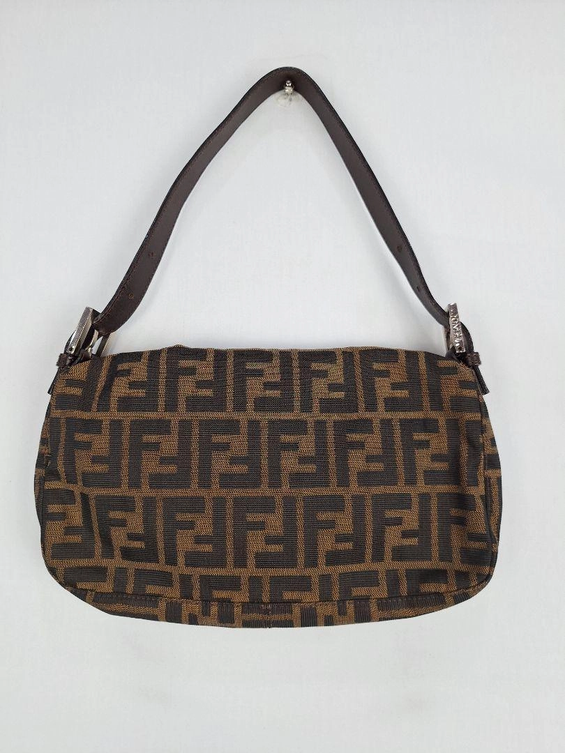 Fendi Authenticated Jacquard FF Motif  Baguette Bag