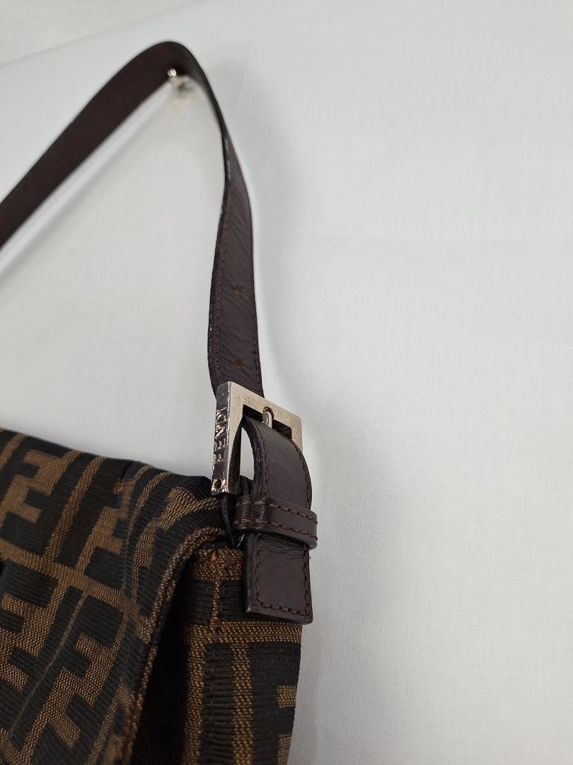 Fendi Authenticated Jacquard FF Motif  Baguette Bag