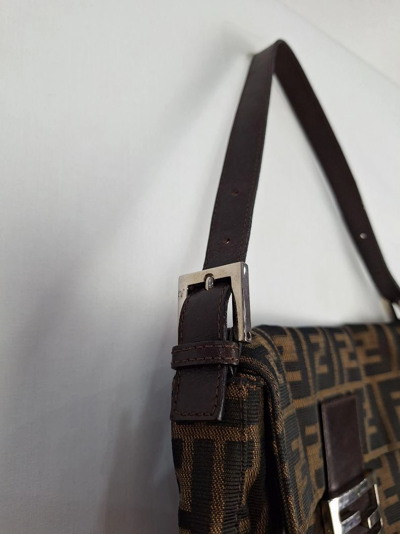 Fendi Authenticated Jacquard FF Motif  Baguette Bag