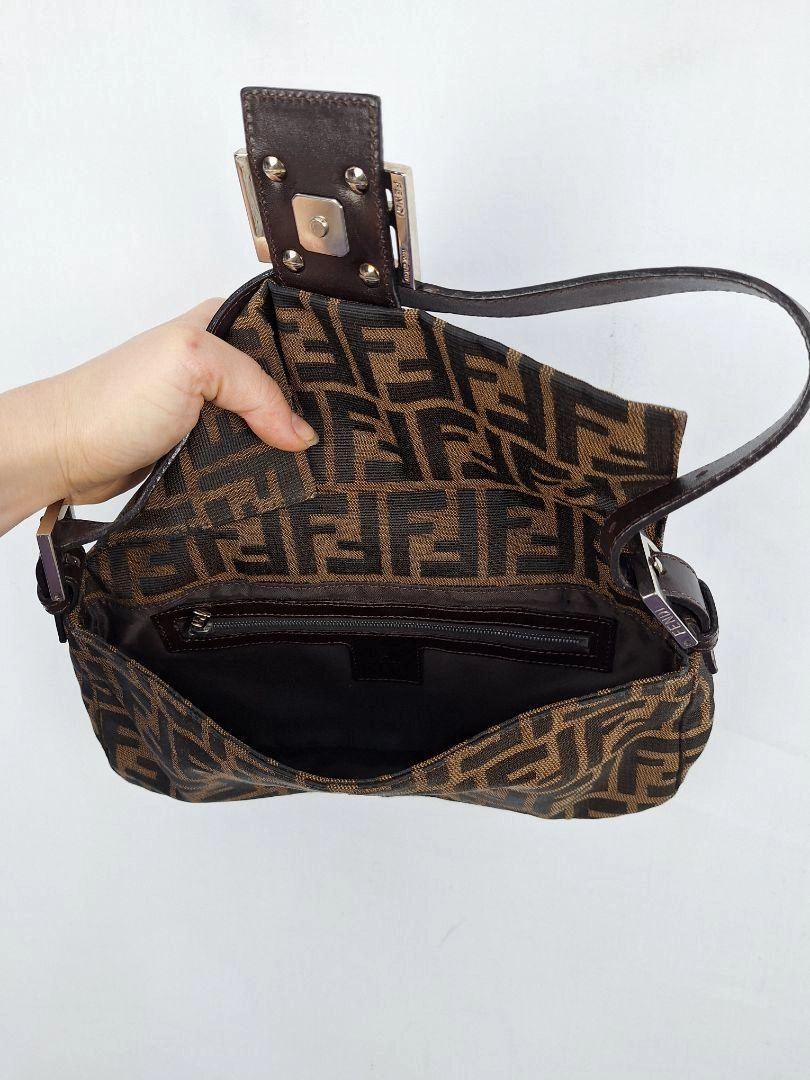 Fendi Authenticated Jacquard FF Motif  Baguette Bag