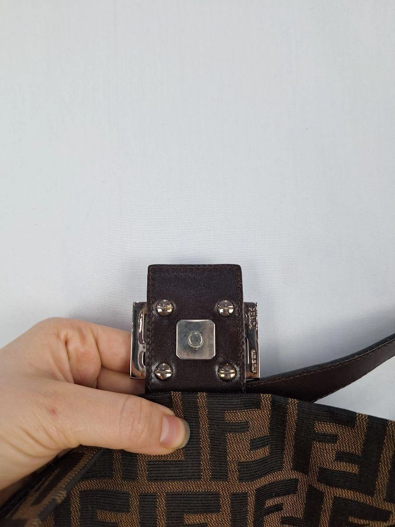Fendi Authenticated Jacquard FF Motif  Baguette Bag