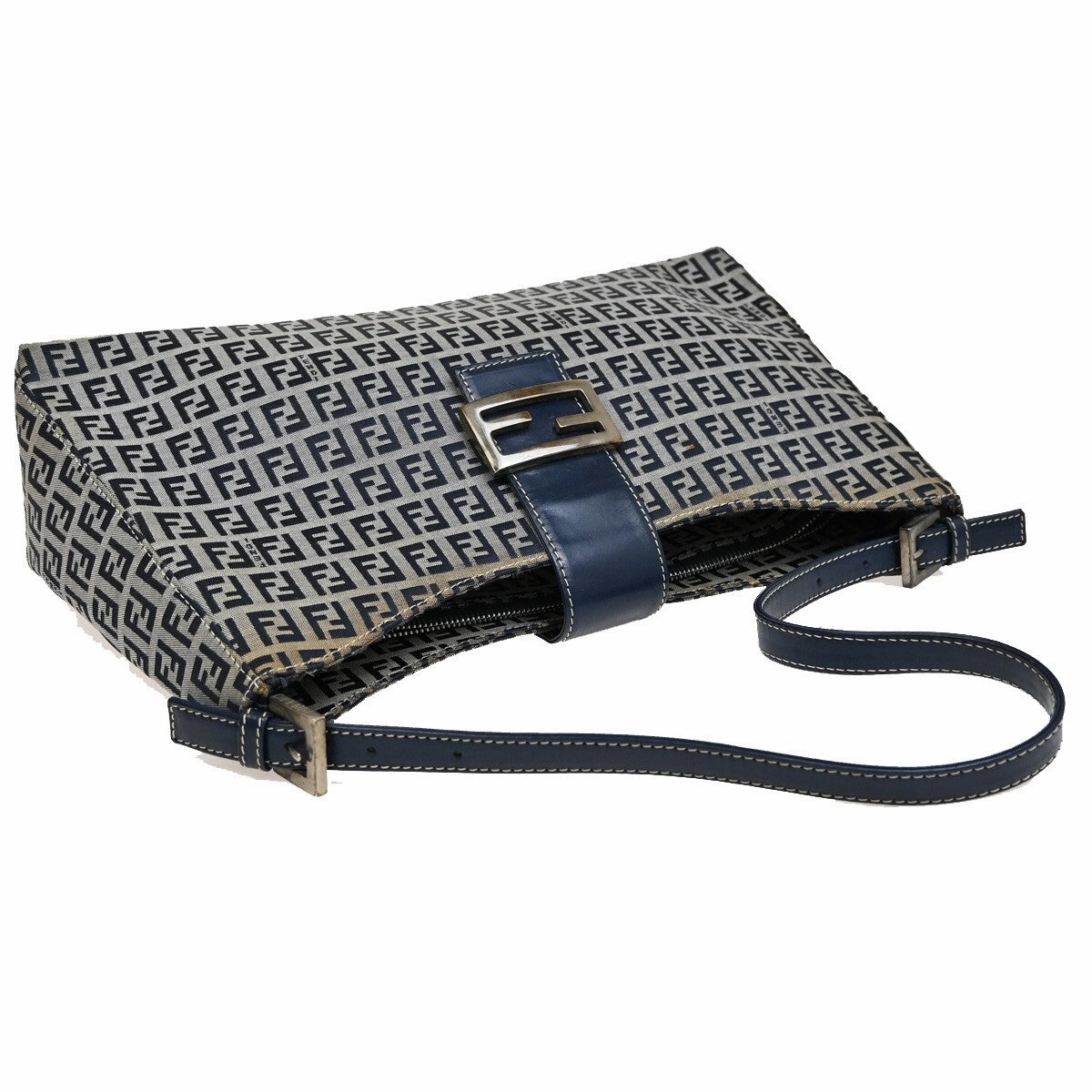 Fendi Baguette Canvas Shoulder Bag (Pre-Owned)