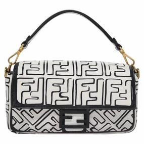 Fendi Baguette Canvas Shoulder Bag (Pre-Owned)