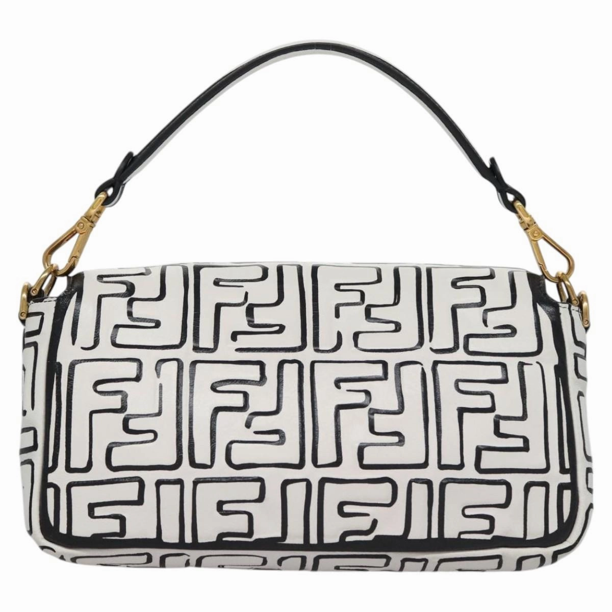 Fendi Baguette Canvas Shoulder Bag (Pre-Owned)