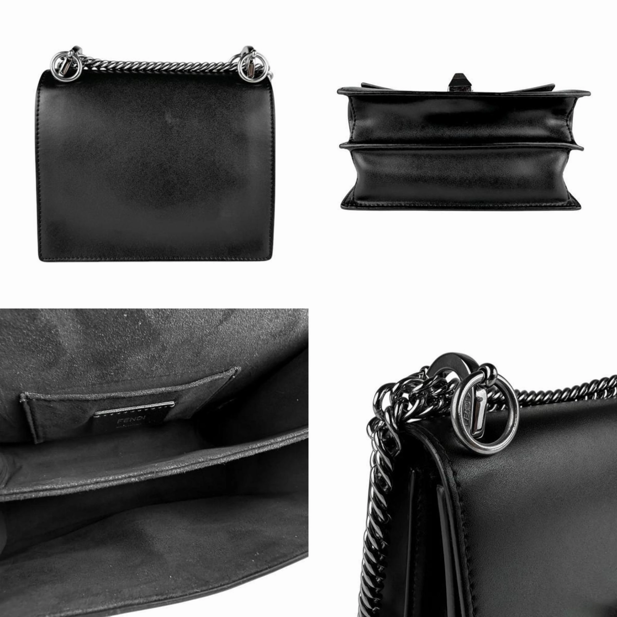 Fendi Canay Leather Shoulder Bag (Pre-Owned)