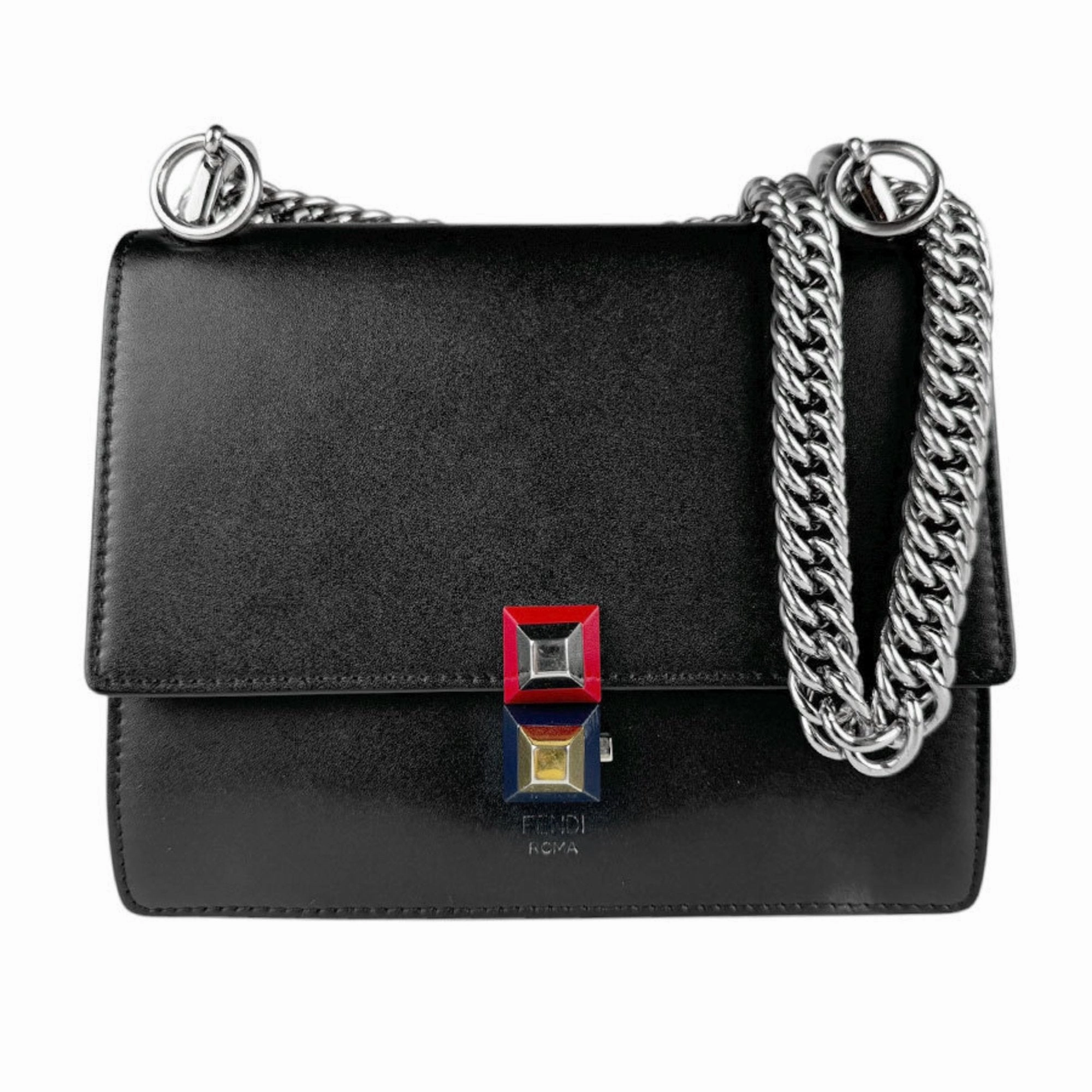 Fendi Canay Leather Shoulder Bag (Pre-Owned)