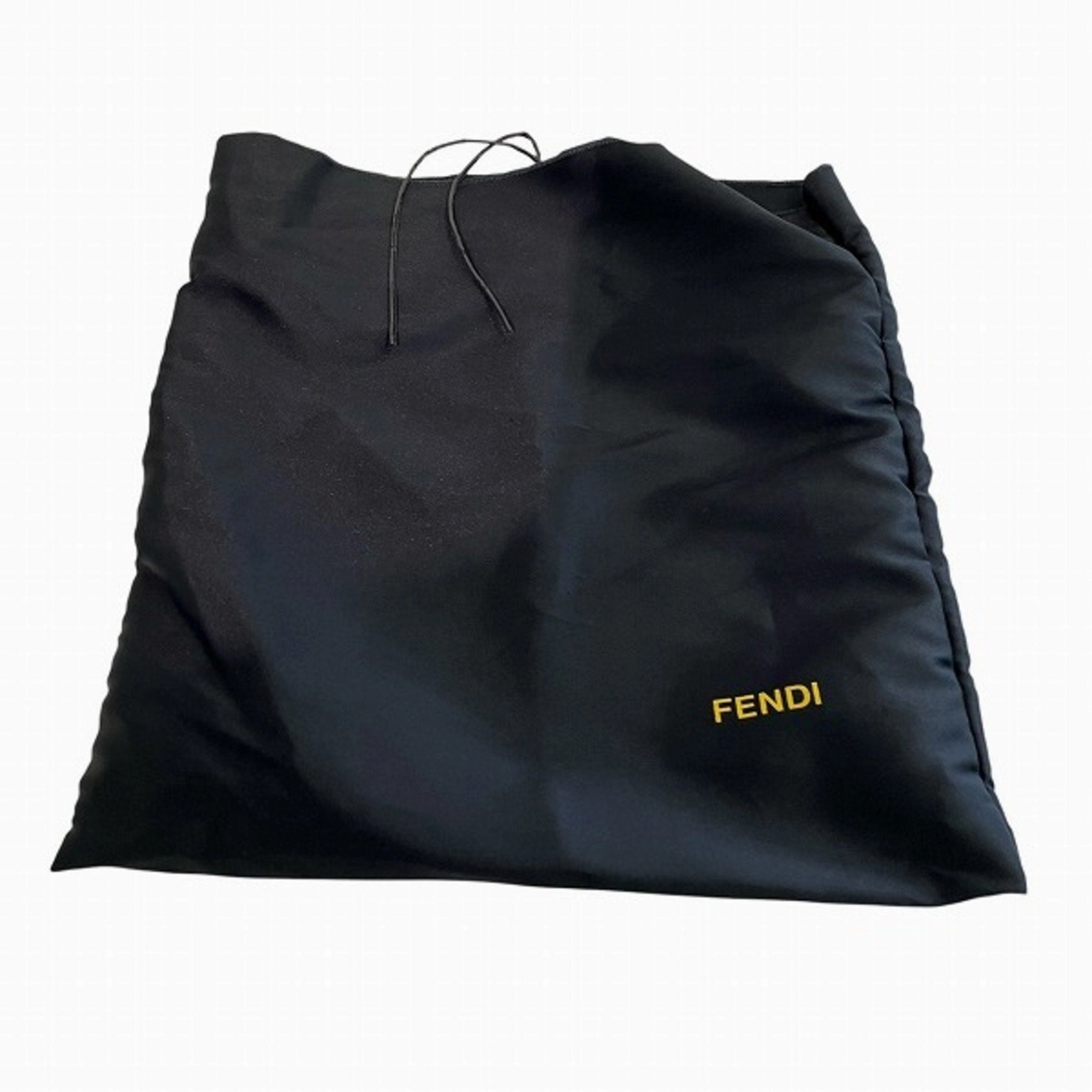 Fendi Canvas Leather Shoulder Bag (Pre-Owned)