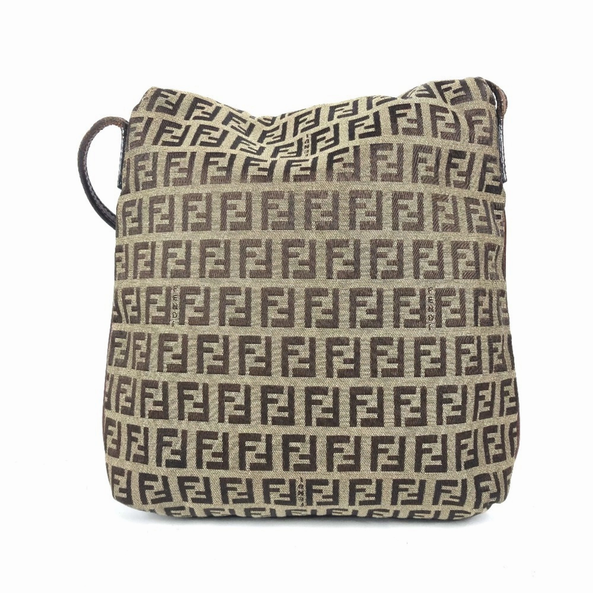 Fendi Mamma Baguette Canvas Shoulder Bag (Pre-Owned)