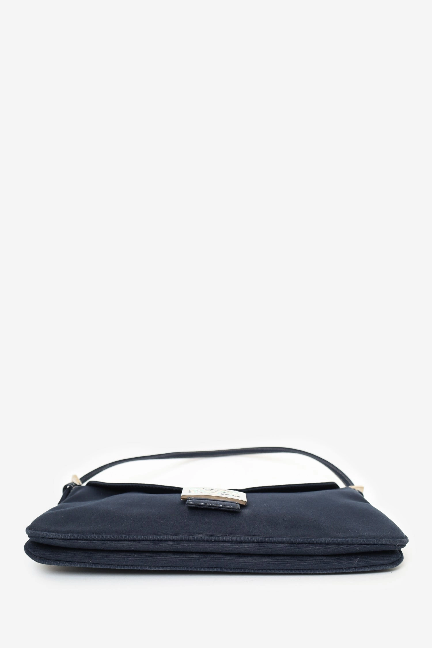 Fendi Navy Canvas Mama Baguette