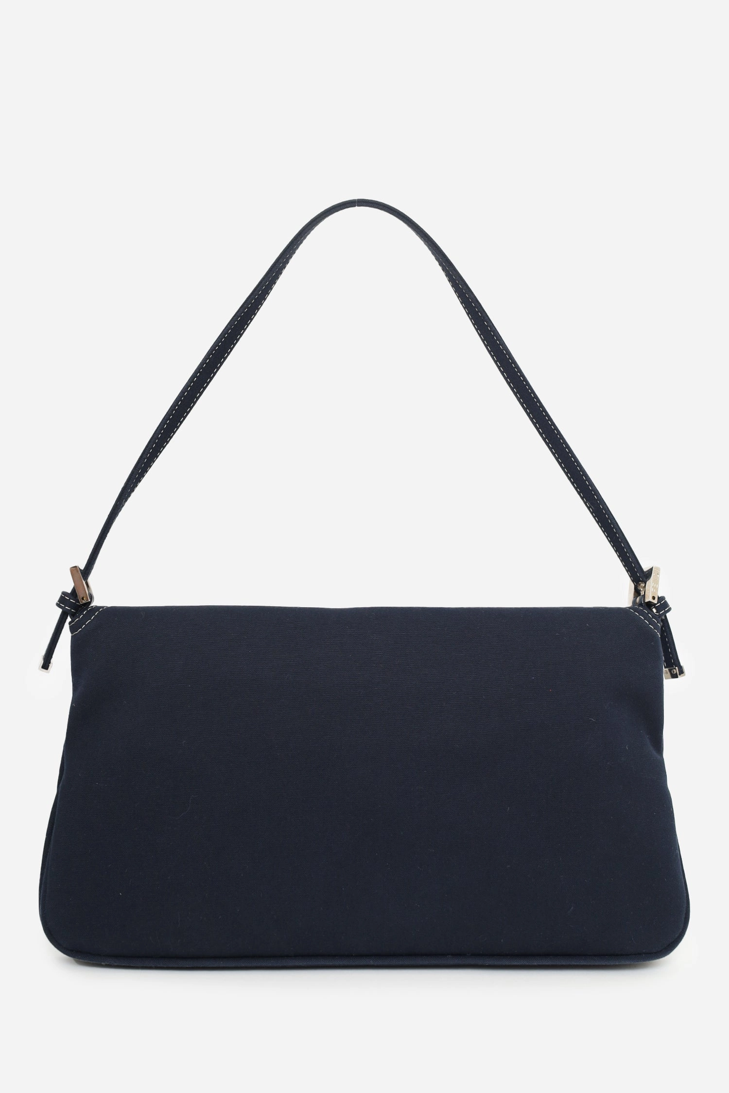 Fendi Navy Canvas Mama Baguette
