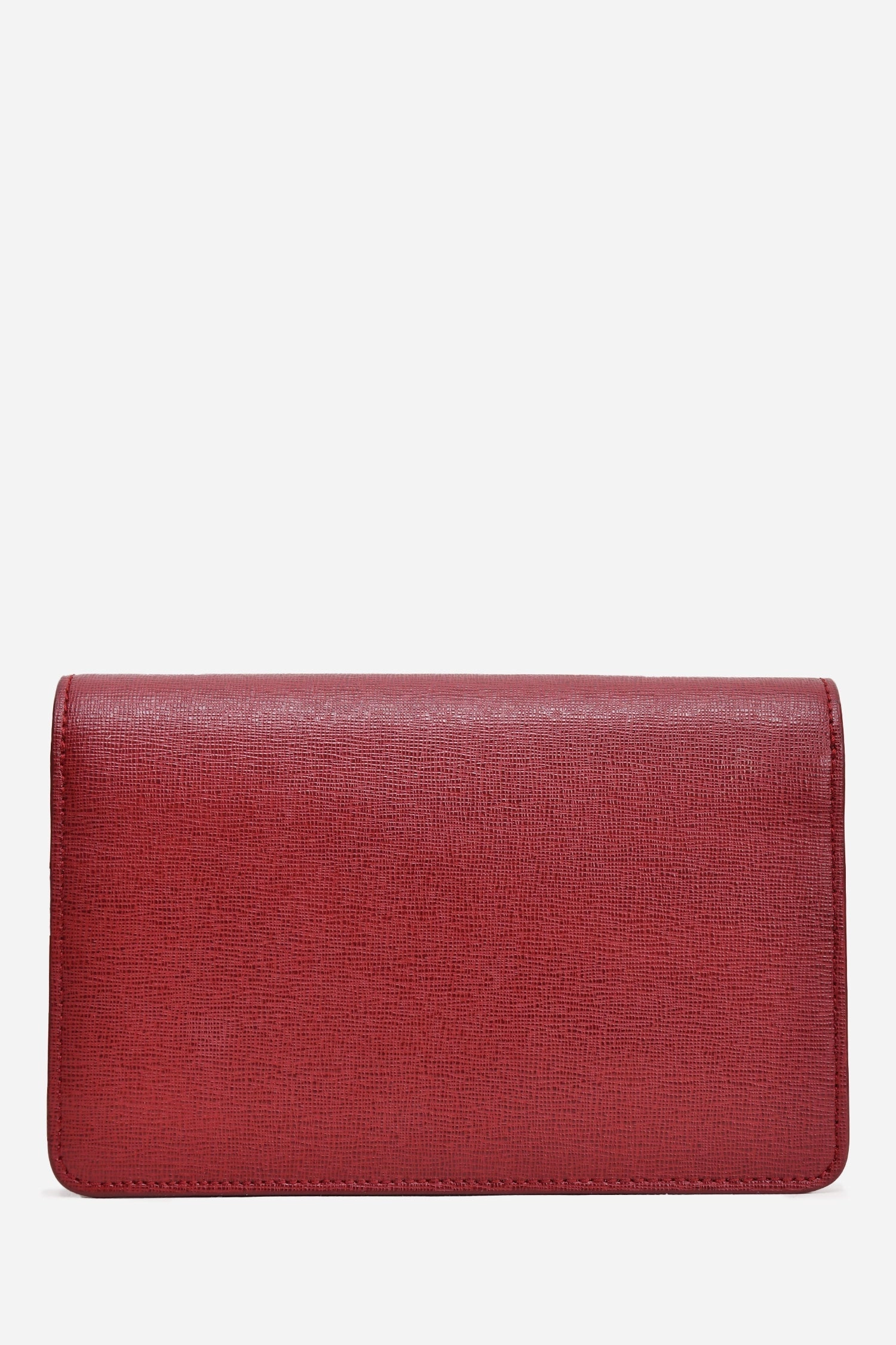 Fendi Red/Pink Leather Monster Wallet On Chain Crossbody