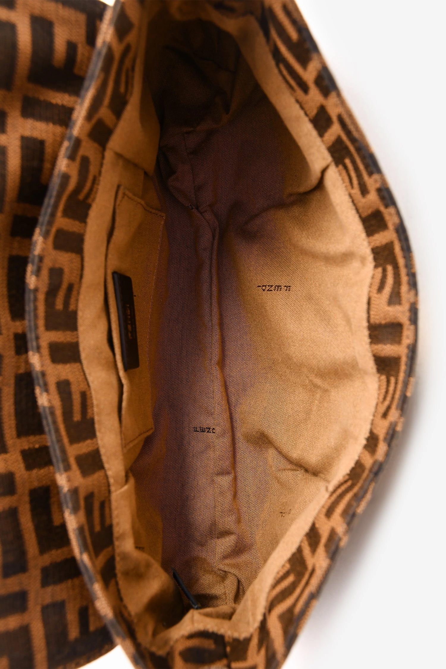 Fendi Vintage Brown Zucca Print Shoulder Bag