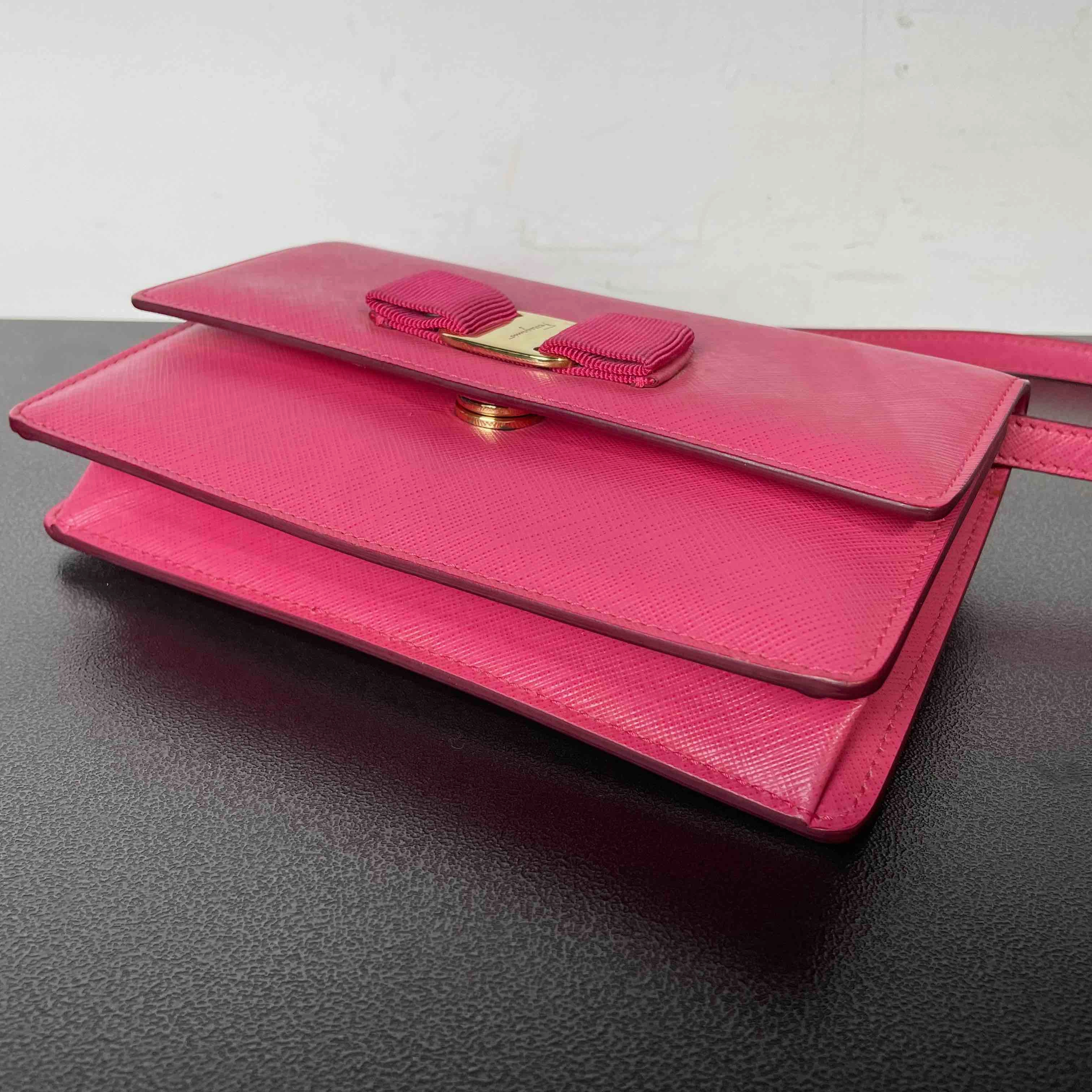 Ferragamo Vara Pink Crossbody Bag