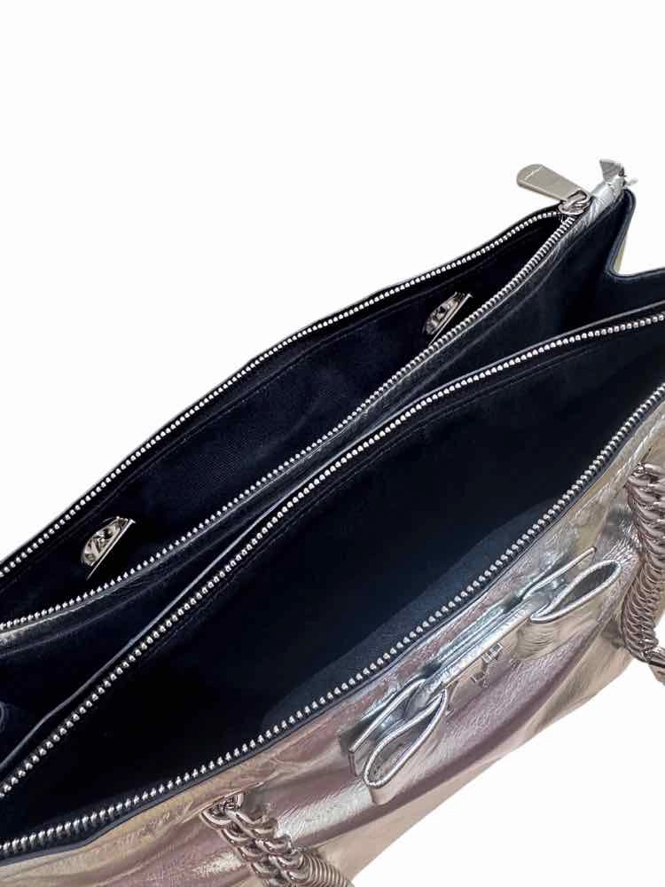 Ferragamo Viva Bow Tote Silver Handbag