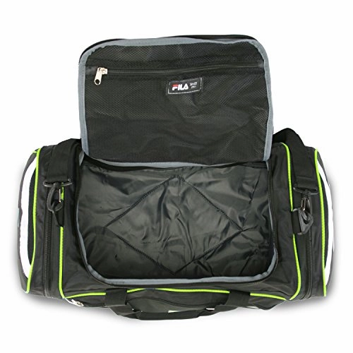 Fila Acer 25" Sport Duffel Bag, Black/Neon Green