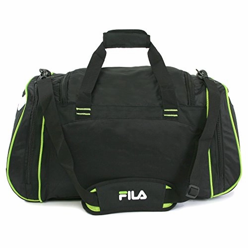 Fila Acer 25" Sport Duffel Bag, Black/Neon Green