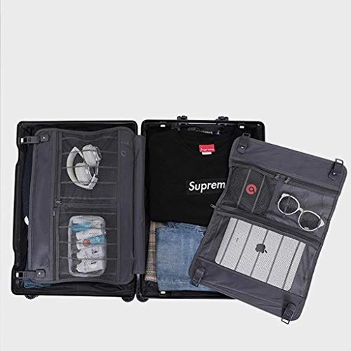 FJZ Suitcase Suitcase 3 Piece Set of Hard Shell ABS Suitcase Large and Medium Size and Carry 4 Wheel Digital Lock White 20 Inch Business Travel Suitcase (Color : Gold, Size : 26 inch 67x45x28cm)