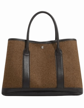 Fleur de Camlia Henry Herringbone Tote