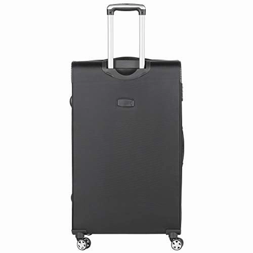 Flight Knight Lightweight 8 Wheel 840D Soft Case Suitcases Maximum Size For Emirates - Large Black FK0034_L