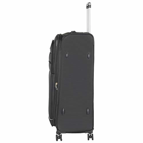 Flight Knight Lightweight 8 Wheel 840D Soft Case Suitcases Maximum Size For Emirates - Large Black FK0034_L