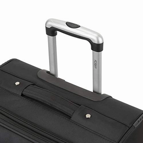 Flight Knight Lightweight 8 Wheel 840D Soft Case Suitcases Maximum Size For Emirates - Large Black FK0034_L