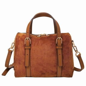 Fossil Carlie Satchel Saddle