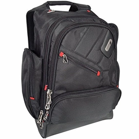 Ful Refugee Laptop Backpack, Holds a 15-Inch Laptop, MP3 Pocket with Headphone Audio Port, Black