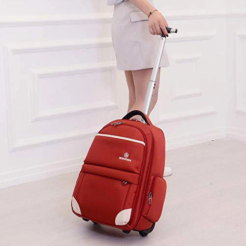 Funny & Special Large Storage Laptop Students Multifunction Waterproof Wheeled Rolling