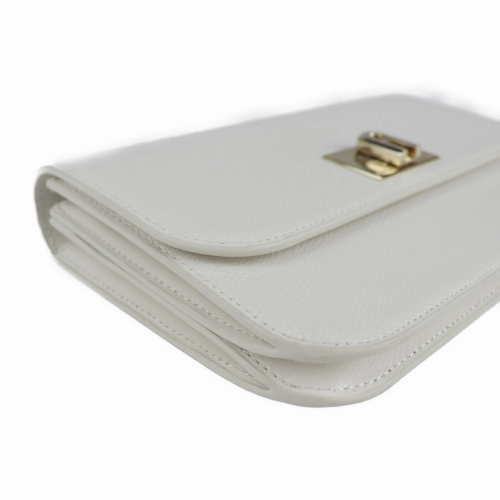 Furla  Leather Clutch Bag Handbag Shopping Bag Shoulder Bag (Pre-Owned)