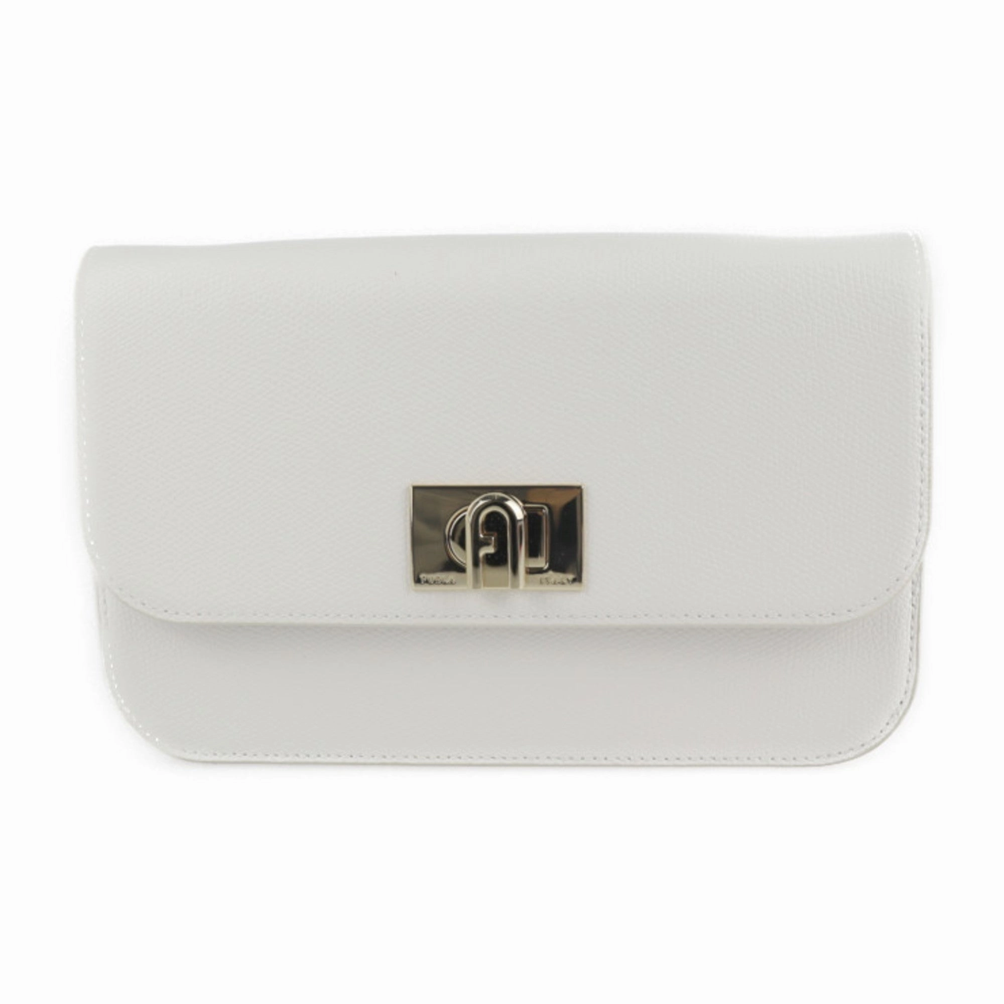 Furla  Leather Clutch Bag Handbag Shopping Bag Shoulder Bag (Pre-Owned)