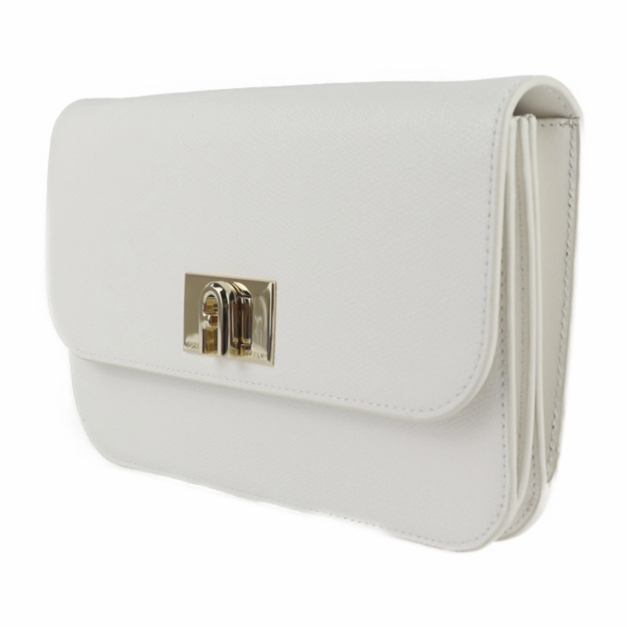 Furla  Leather Clutch Bag Handbag Shopping Bag Shoulder Bag (Pre-Owned)