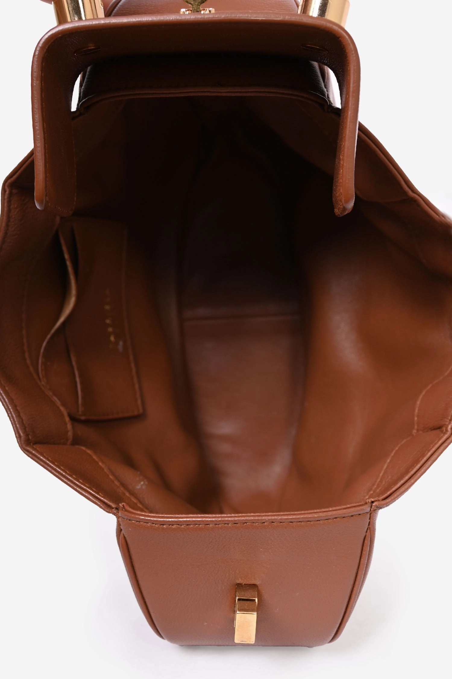 Gabriela Hearst Brown Leather Top Handle Bag