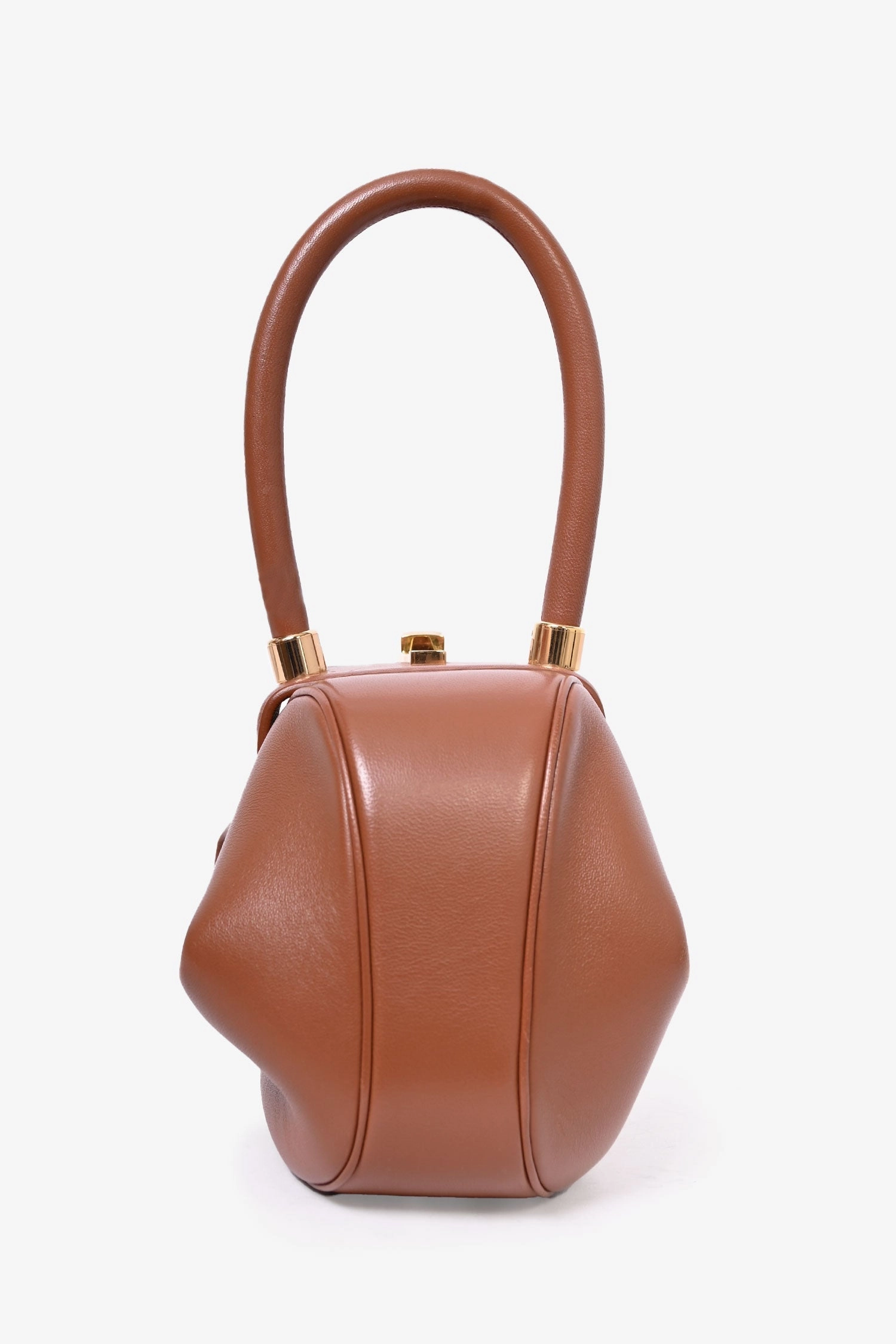 Gabriela Hearst Brown Leather Top Handle Bag