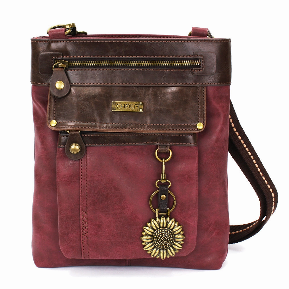 Gemini Crossbody - Burgundy