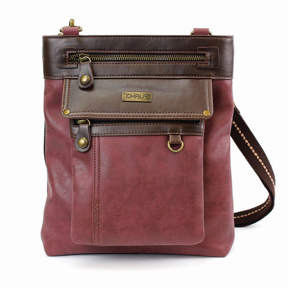 Gemini Crossbody - Burgundy