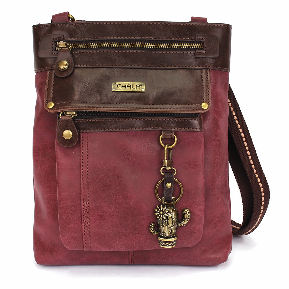 Gemini Crossbody - Burgundy