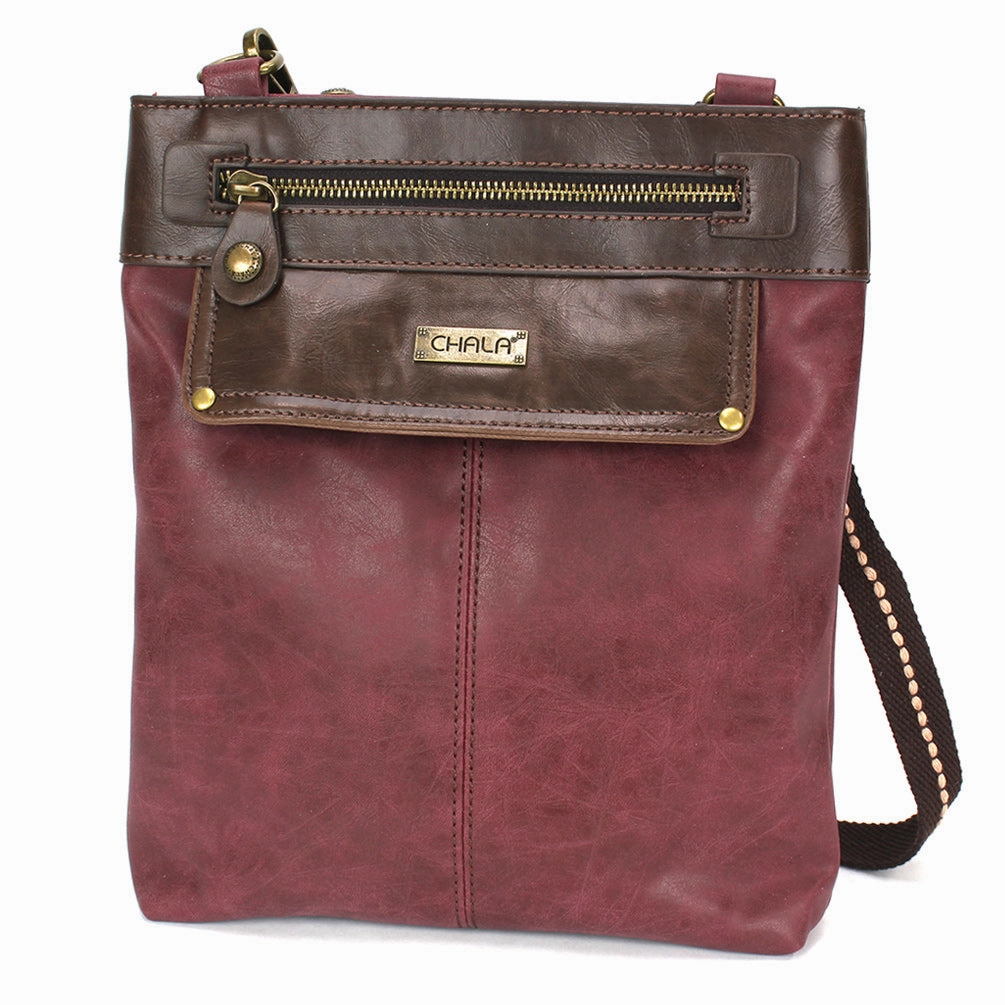 Gemini Crossbody - Burgundy