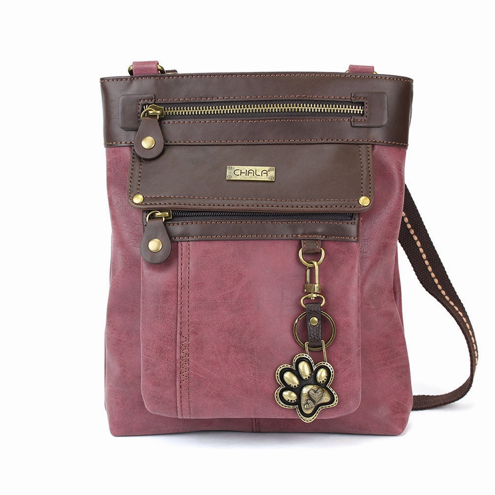 Gemini Crossbody - Burgundy