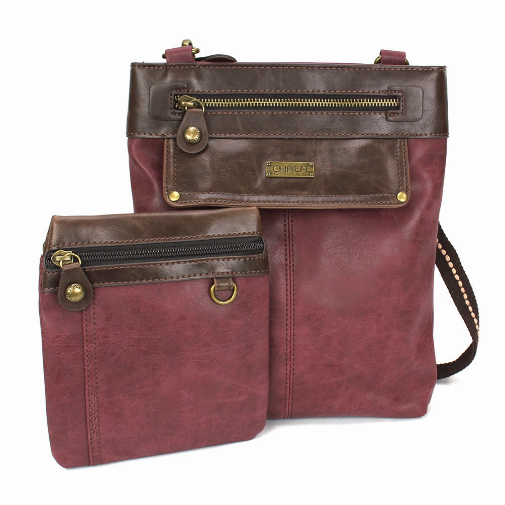 Gemini Crossbody - Burgundy