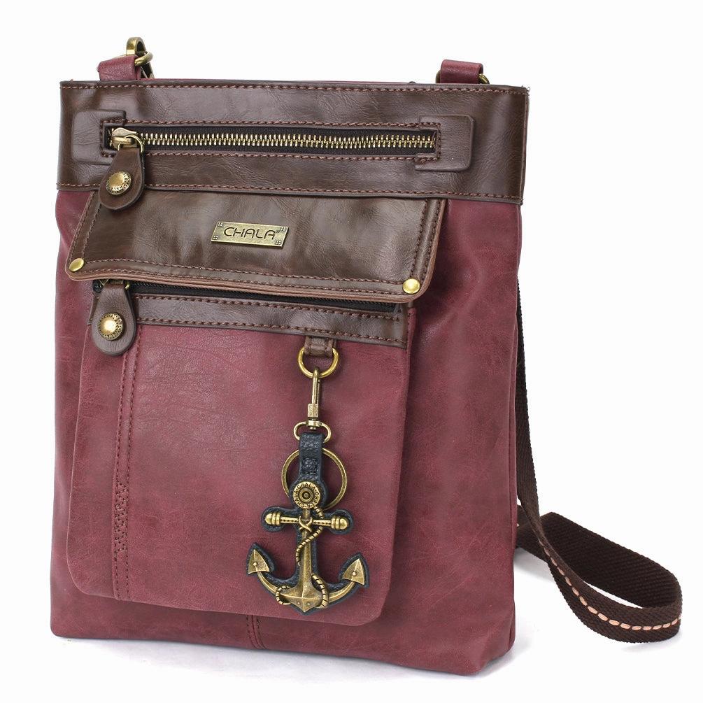 Gemini Crossbody - Burgundy
