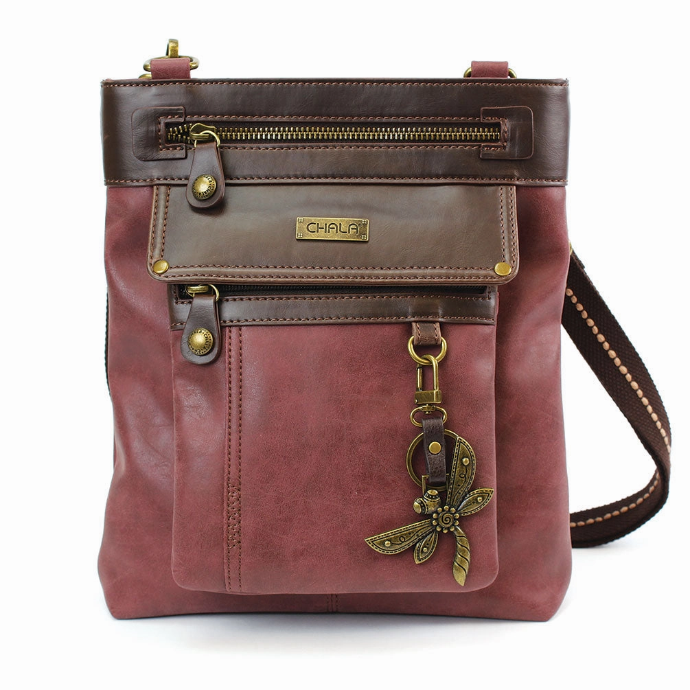 Gemini Crossbody - Burgundy