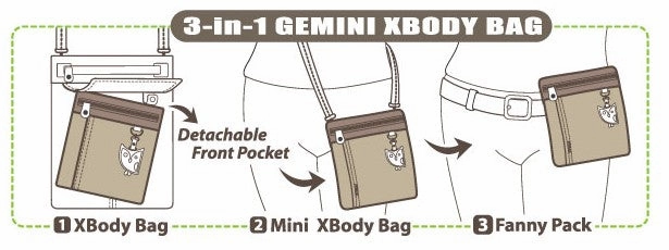Gemini Crossbody - Dusty Rose