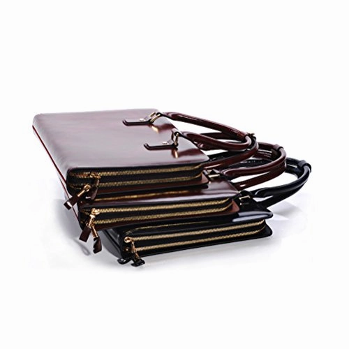 Genuine Leather Briefcase Zlyc Men Messenger Bag Simple Business Bag Laptop Attache Case Handbag
