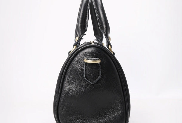 Genuine Leather Handbag Boston Bag Crossbody Bag Shoulder Bag Purse For Women