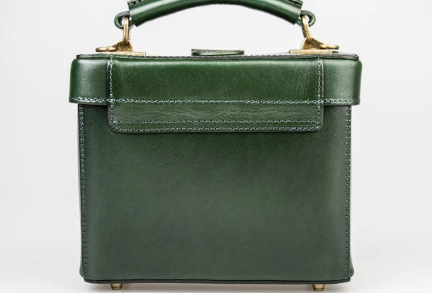 Genuine Leather Handbag Box Cabinet Crossbody Bag Shoulder Bag Purse For Women